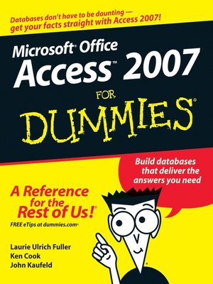 cover image of Access 2007 For Dummies